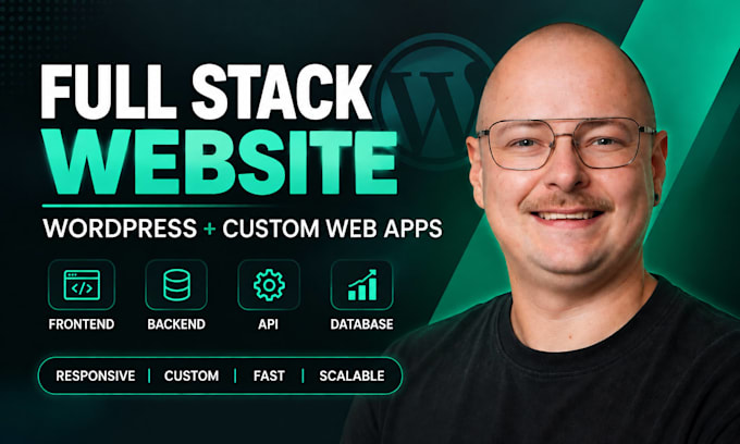 build full stack website wordpress website blog website full stack web developer