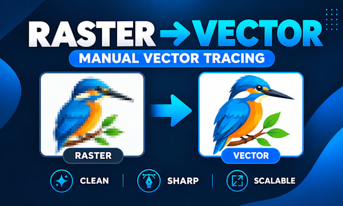 manually trace your image into a clean vector