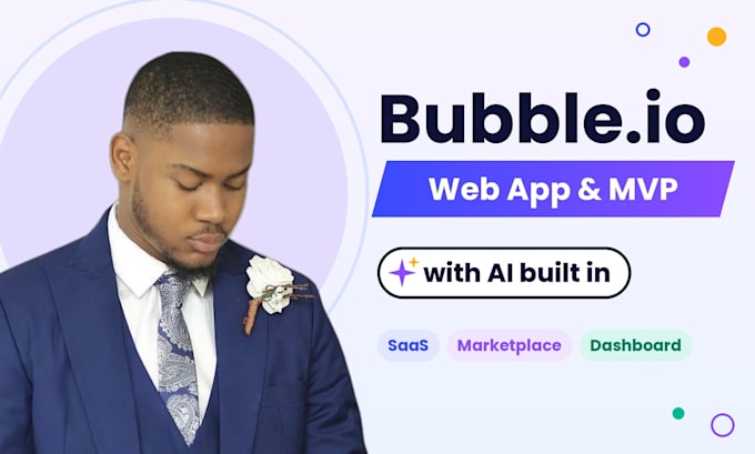 build your bubble io web app or mvp with ai built in