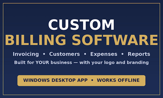 build a custom billing and invoice software for your business