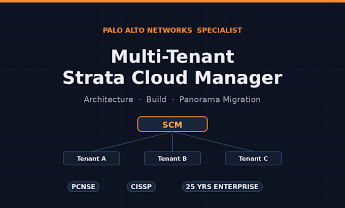 design and build a multi tenant strata cloud manager environment