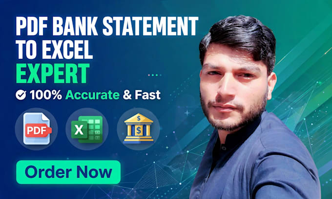 convert PDF bank statement to excel CSV qbo ofx
