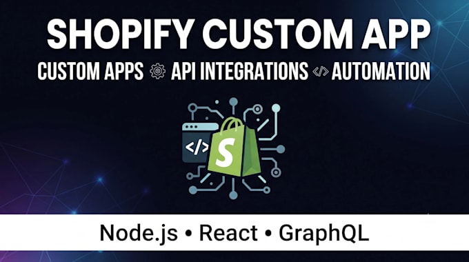 develop a custom shopify app and API integration