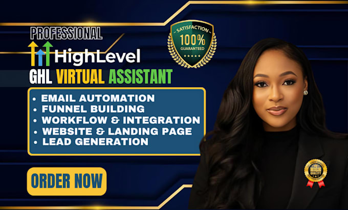 be your gohighlevel virtual assistant for ghl CRM and automation