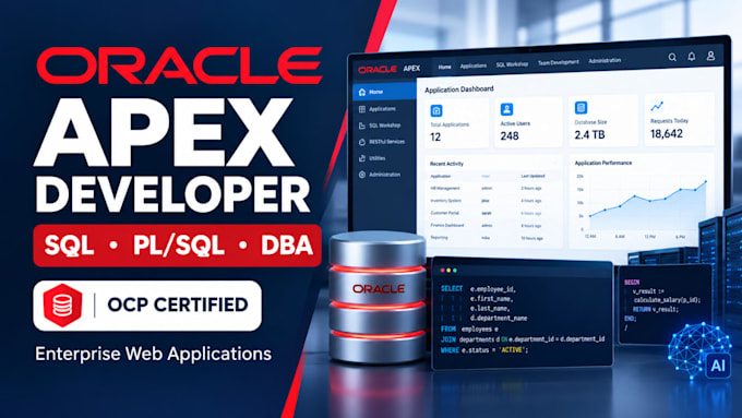 develop enterprise oracle apex applications with sql plsql and ai integration
