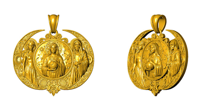 design custom 3d religious jewelry cad models and pendants