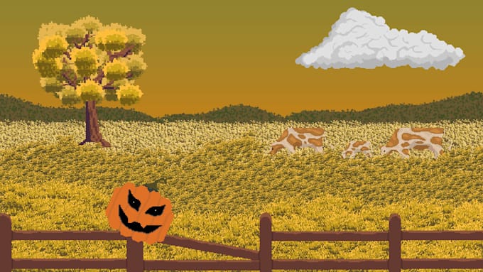 create cinematic pixel art environments and game assets
