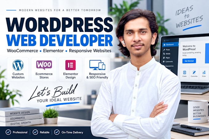 build a professional wordpress website or woocommerce store
