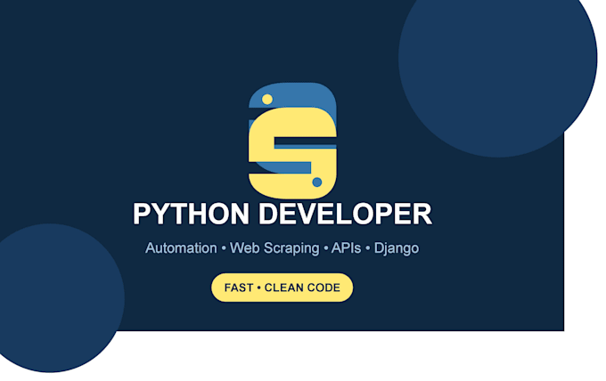 be your python django developer for custom web development