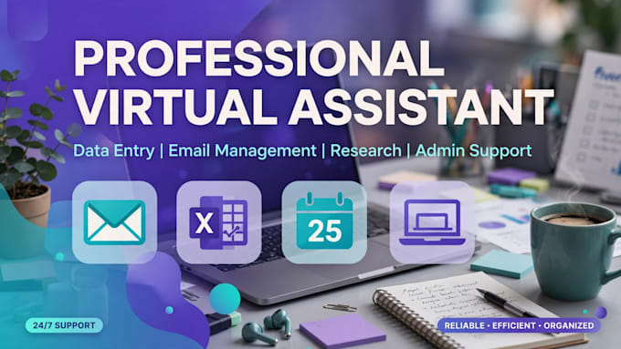 be your professional virtual assistant for data entry and email management