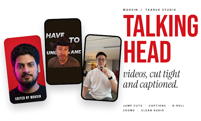 edit talking head videos with jump cuts and captions