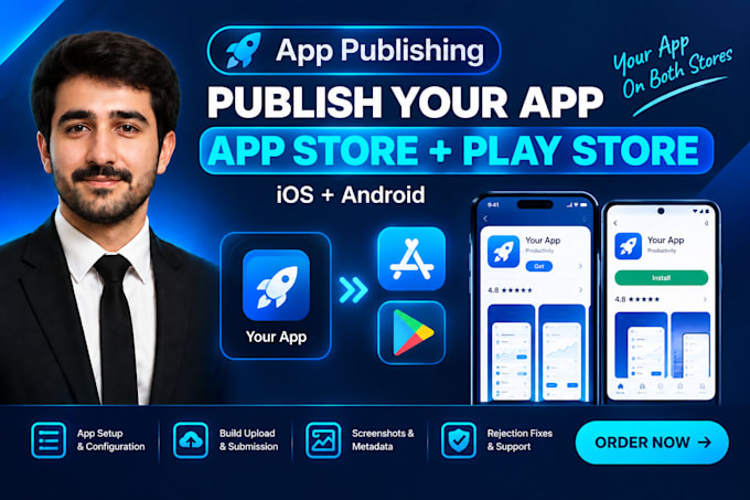 publish your app on apple app store and google play store
