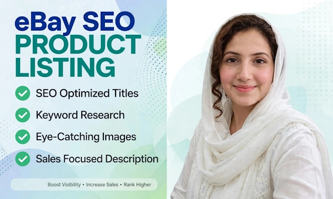 do ebay product listing with seo optimized title and description