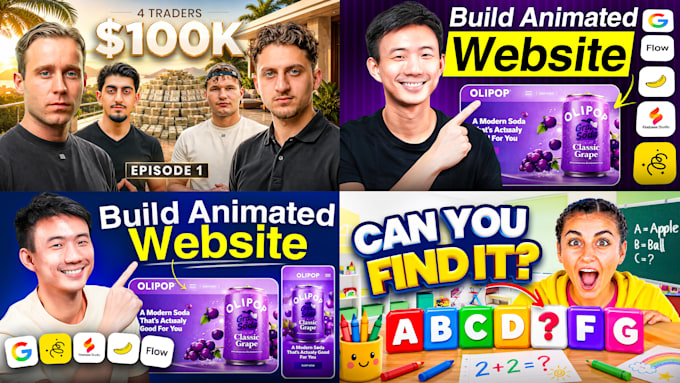 design youtube thumbnails with a CTR focused mindset