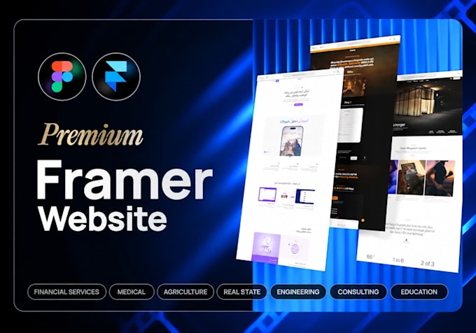 convert figma to framer and build a responsive website
