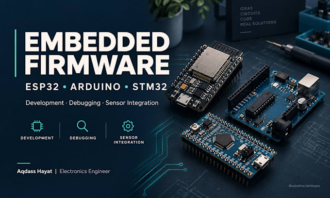 develop and debug esp32 arduino and stm32 firmware