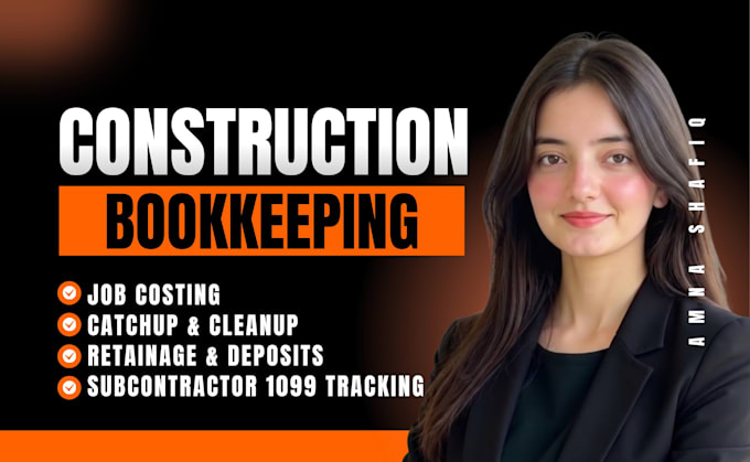 do construction bookkeeping in quickbooks online for USA