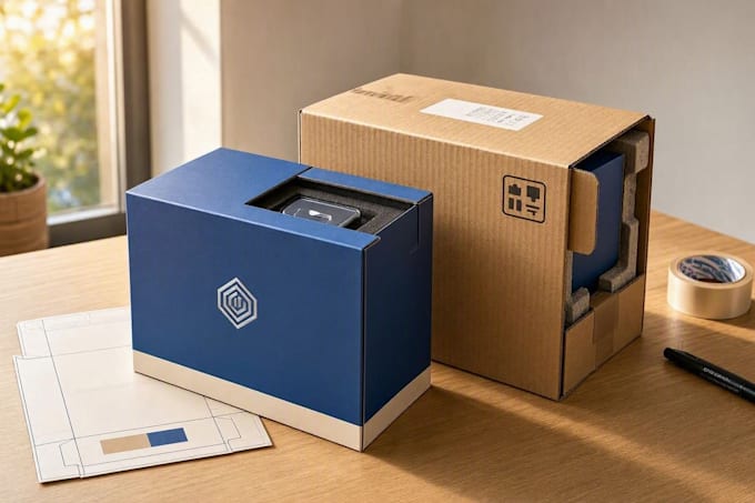 do product packaging box design and amazon packaging design