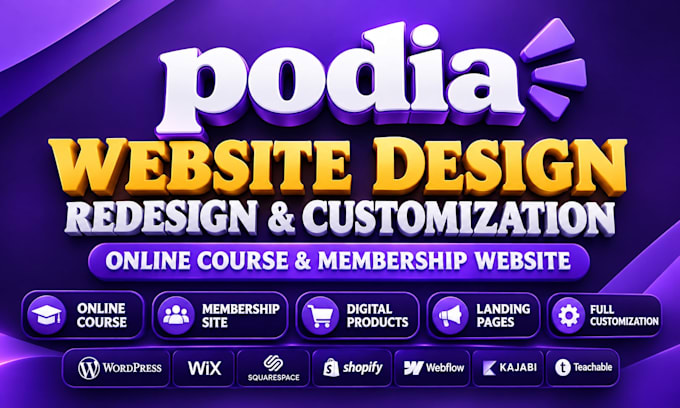 do podia website design redesign online course and membership website expert