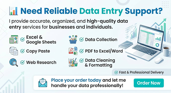 data entry and web research