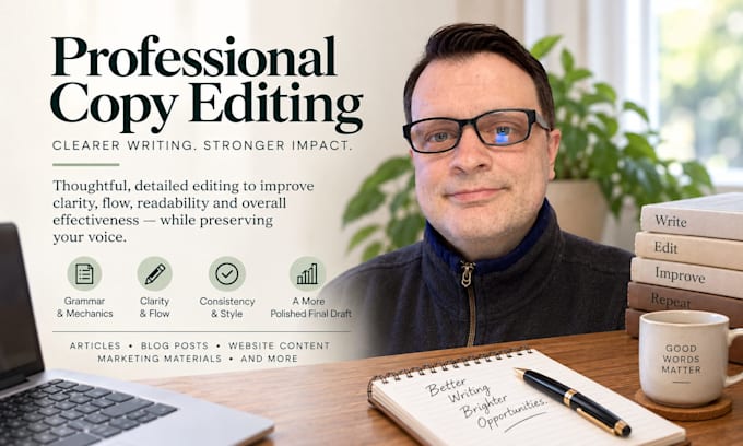 professionally copy edit and improve your content