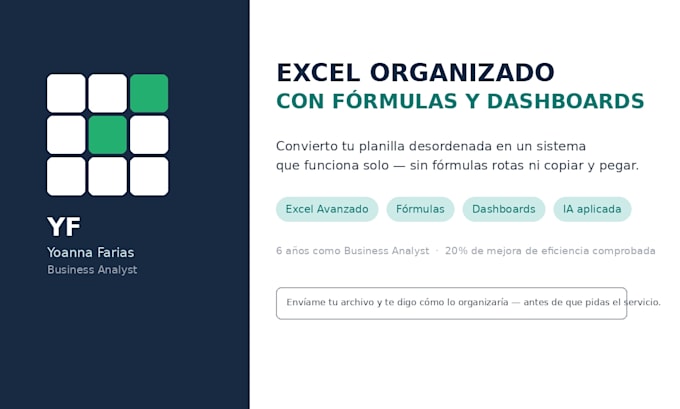 organize your business process as your business analyst
