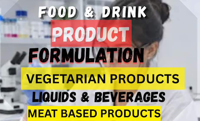 formulate food products, energy drinks and supplements