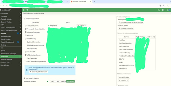 configure and secure your network using fortinet or sophos