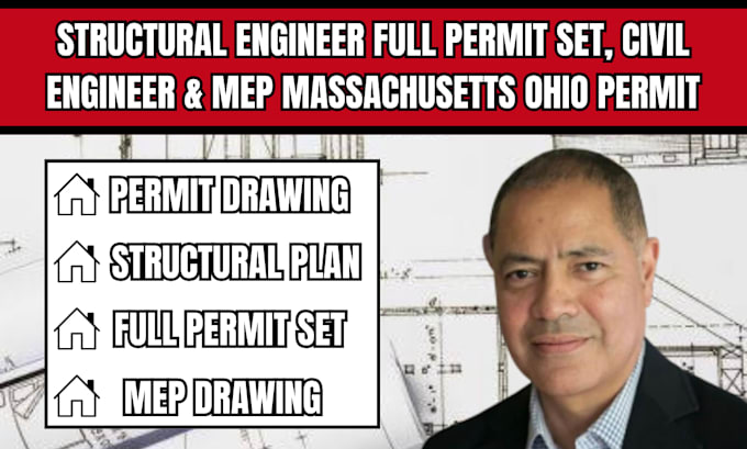 structural engineer full permit set civil engineer mep massachusetts ohio permit