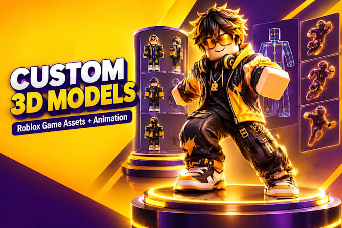 create custom roblox 3d models and animations for your game