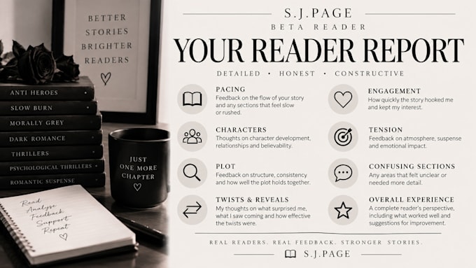 beta read your dark romance, thriller or psychological thriller