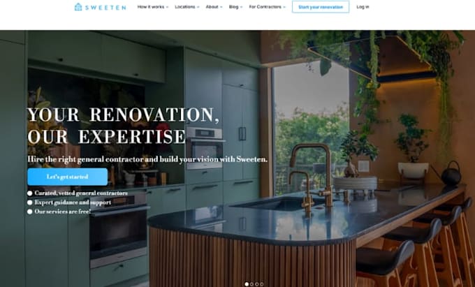 design wix remodeling contractor website home renovation website