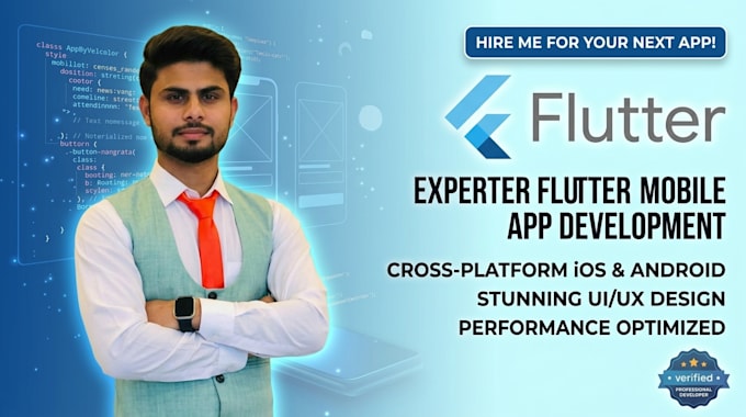 develop flutter app with firebase for android and ios