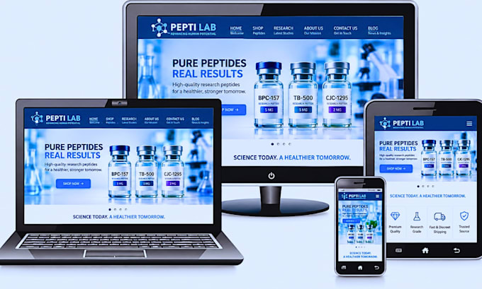 peptide website, woocommerce peptide, peptide website in shopify peptide website