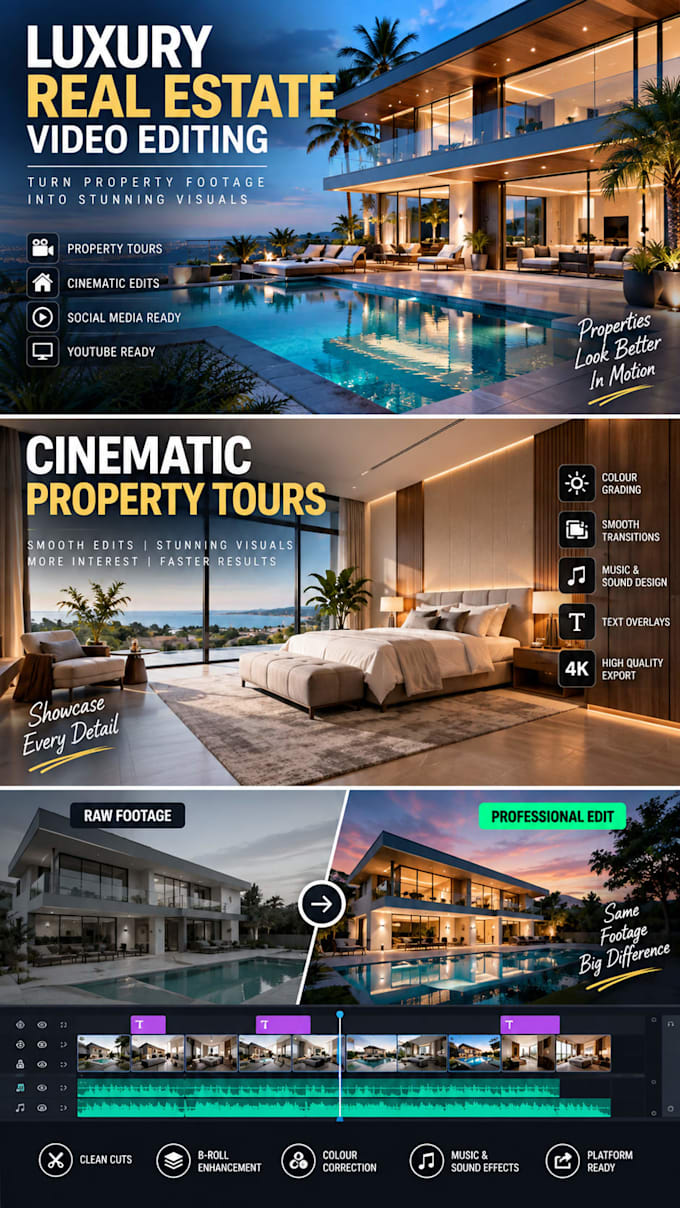 edit luxury real estate property videos