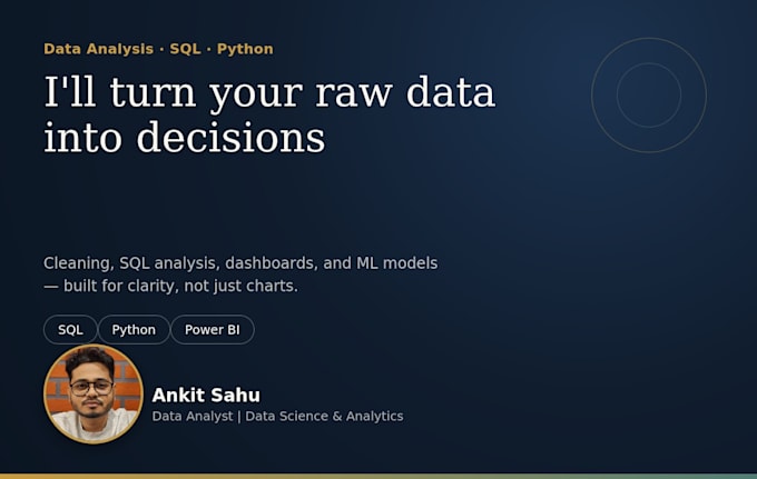 turn your messy data into decisions