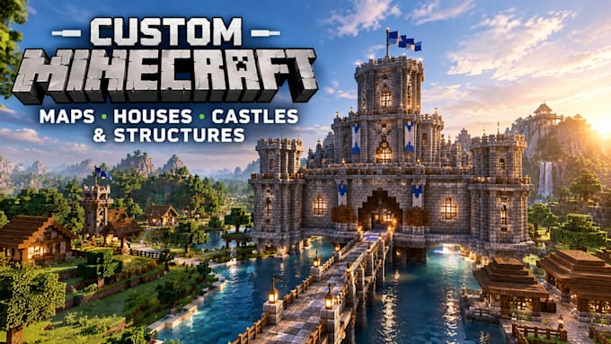 build custom minecraft maps, houses, castles and structures