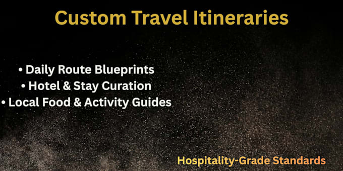 create custom travel itineraries and trip plans
