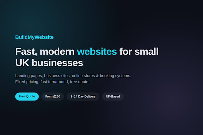 build website and web app
