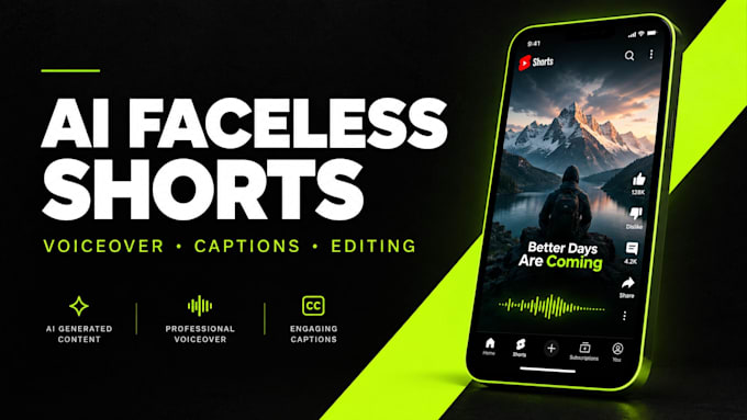 create engaging faceless ai youtube shorts with voiceover