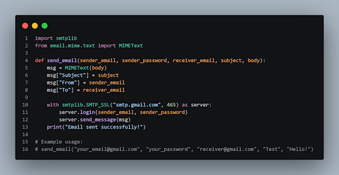 write a custom python script for automation or data processing