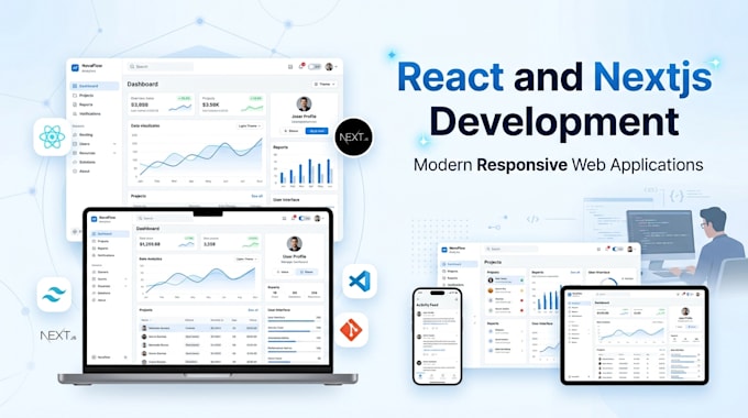build a modern react or nextjs website with typescript