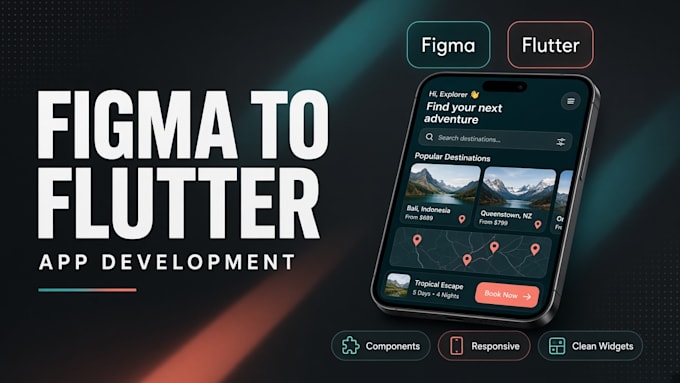 convert figma and adobe xd design to pixel perfect flutter app