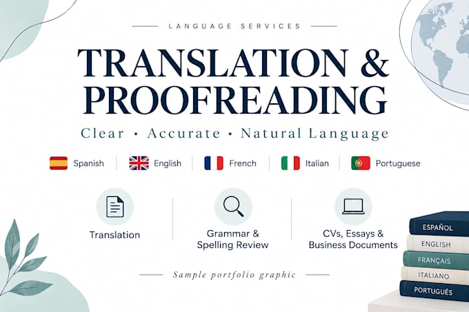 translate and proofread texts