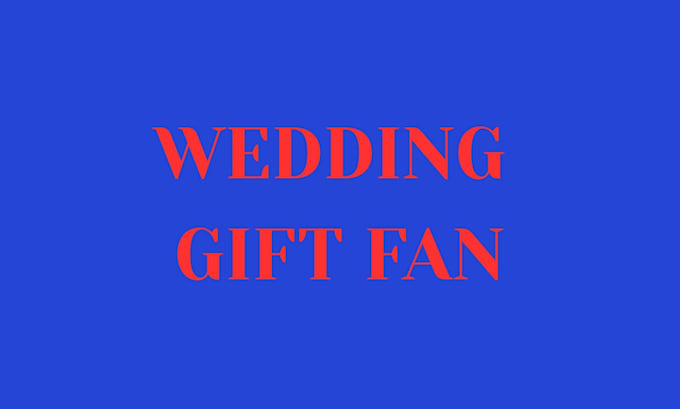 design your wedding couple gift fan