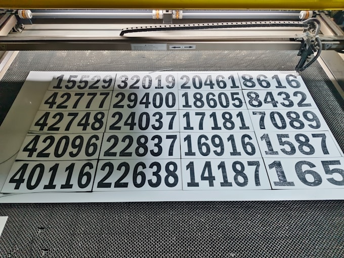 design laser cut stencil numbers letters industrial marking stencils dxf