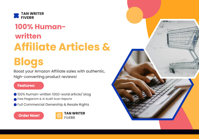 manually write amazon affiliate articles and blog posts