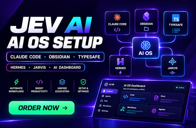 setup jev ai claude code obsidian typesafe ai os dashboard hermes jarvis jev ai
