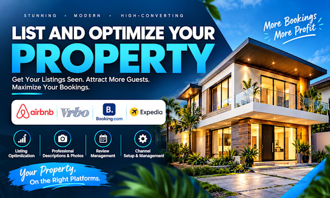 expertly setup airbnb, vrbo, guesty, lodgify and ota listings