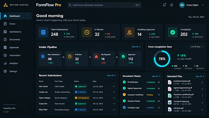 build custom forms and automate your business workflow